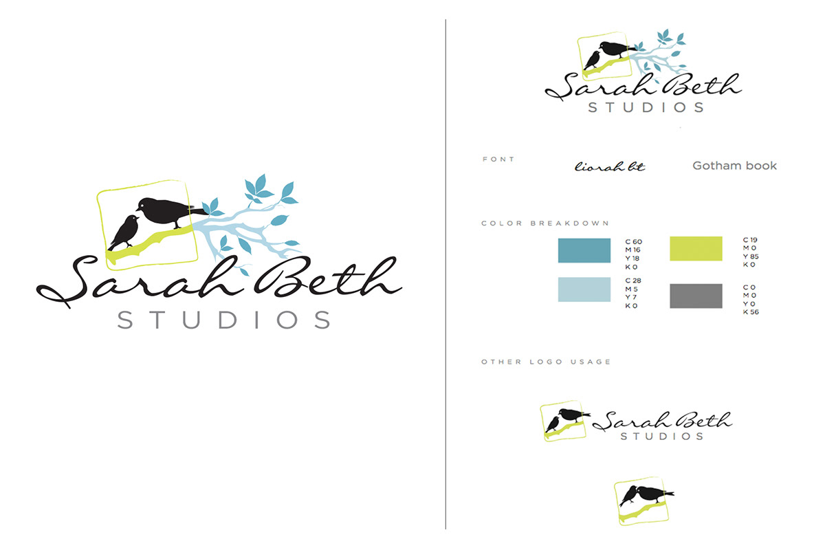 sarahbeth studios emily davis photography logos identity