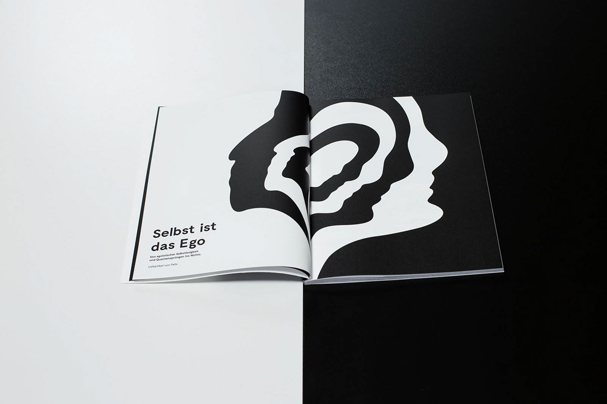 magazine editorial design philosophie ego identity philosophy  spiritual conciousness Bewusstsein