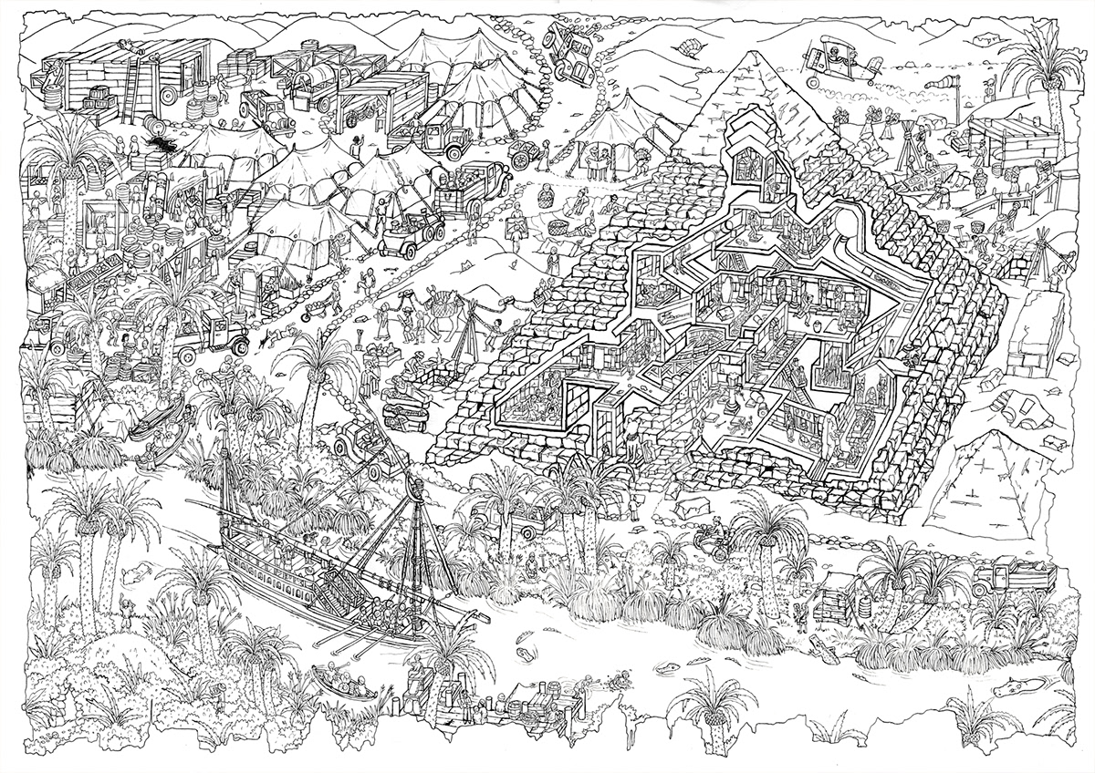 map London 1600s detailed busy