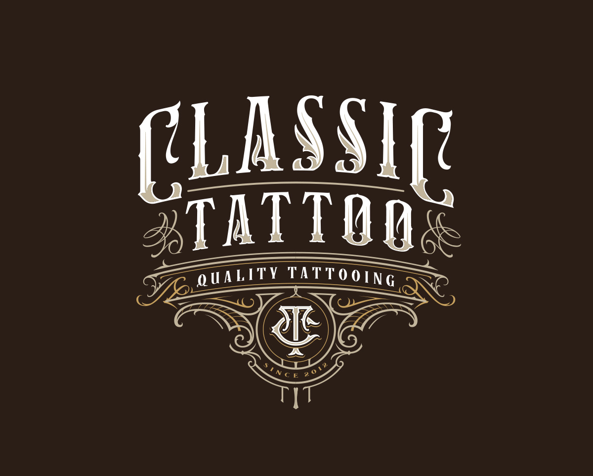tattoo Tattoo Style Handlettering Custom Lettering logo Logotype logotypes hand drawn type Retro