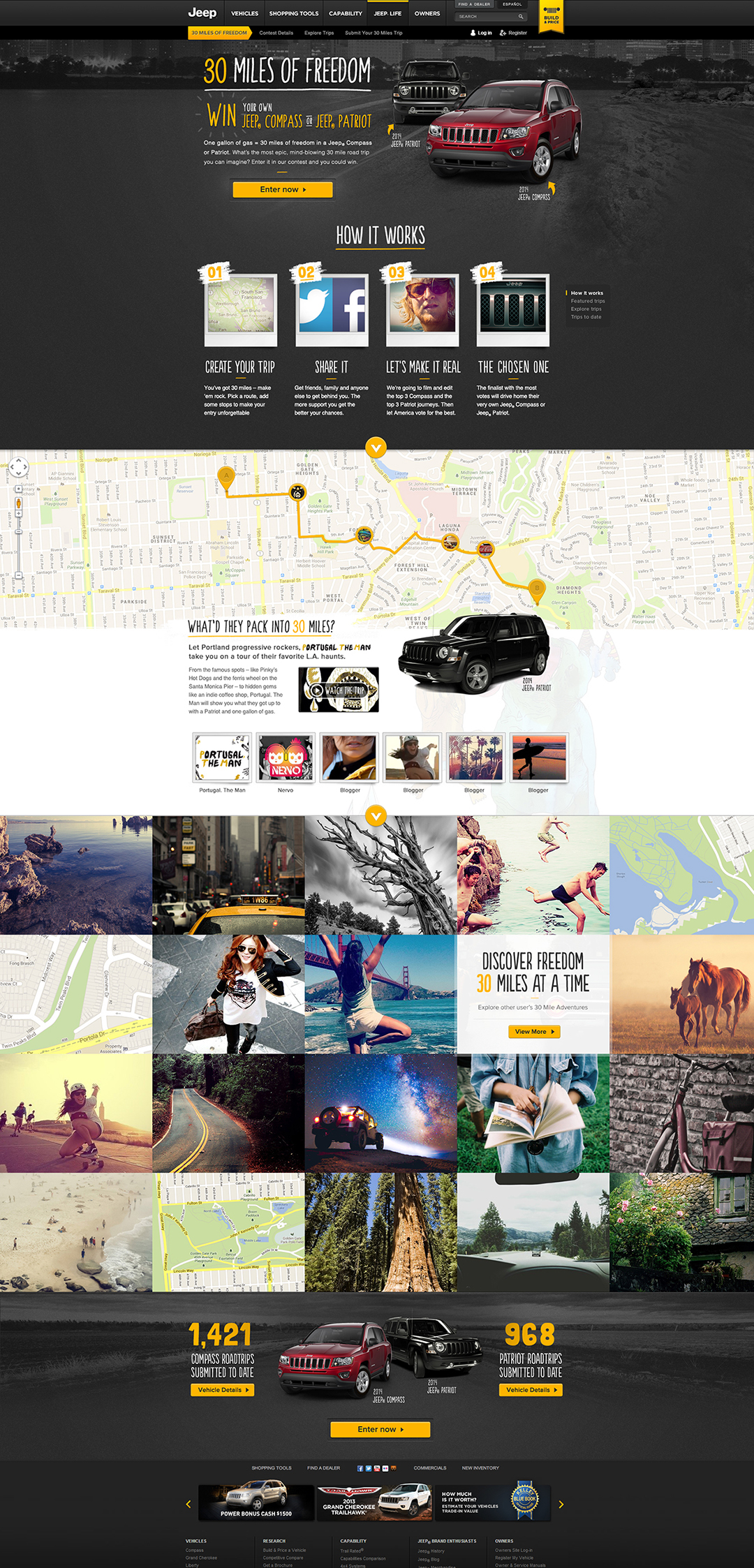 Adobe Portfolio jeep compass patriot Vehicle automotive   OLA campaign online