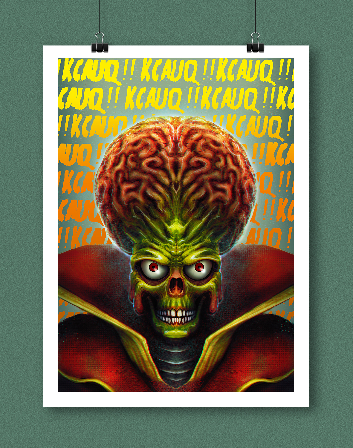mars attacks martians alien movie pop culture poster