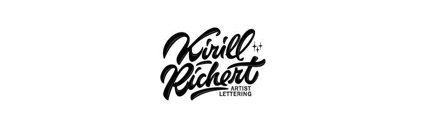 lettering brushlettering logo type hand design Style print sketch typologo kirillrichert   brush easy flow