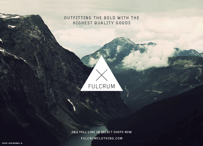 Clothing fulcrum fashion label print ad web ad