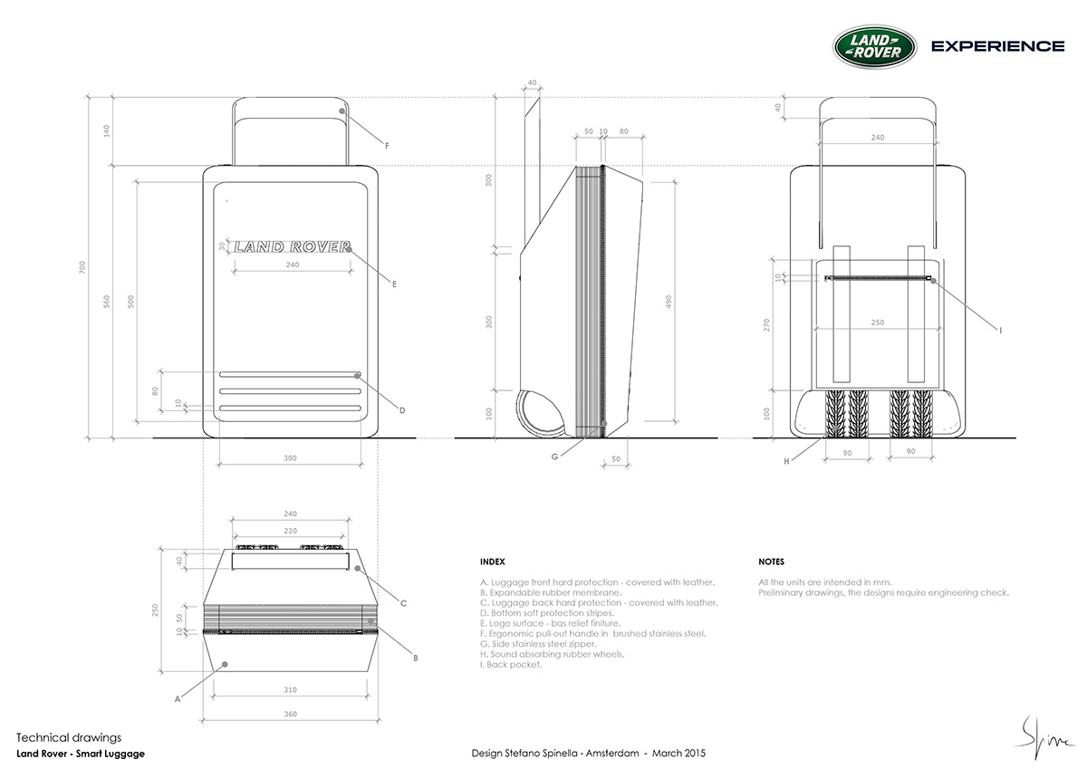 concept design jaguar land rover luggage Smart ideas stefano spino spinella