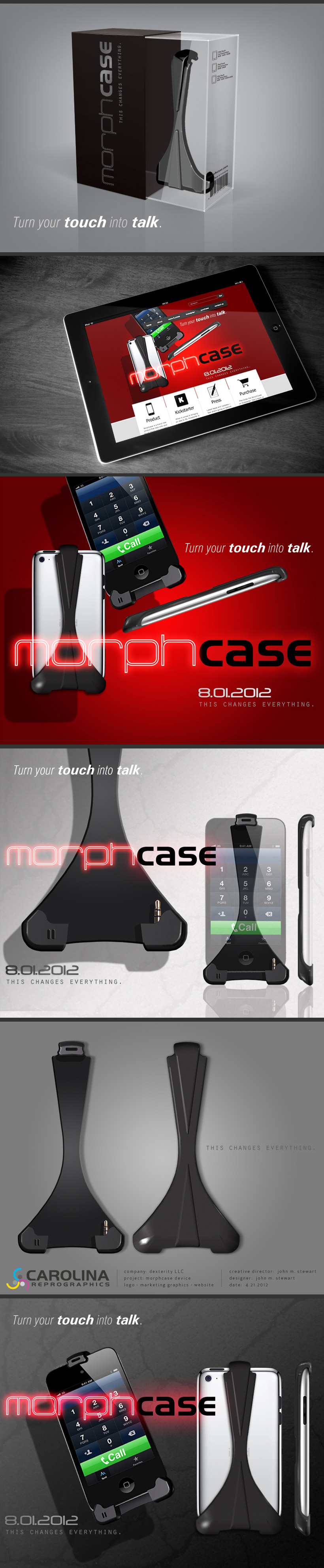 morphcase phone case Layout design Layout Design Web Website Design package desing Technology corporate Small Business concept design rendering