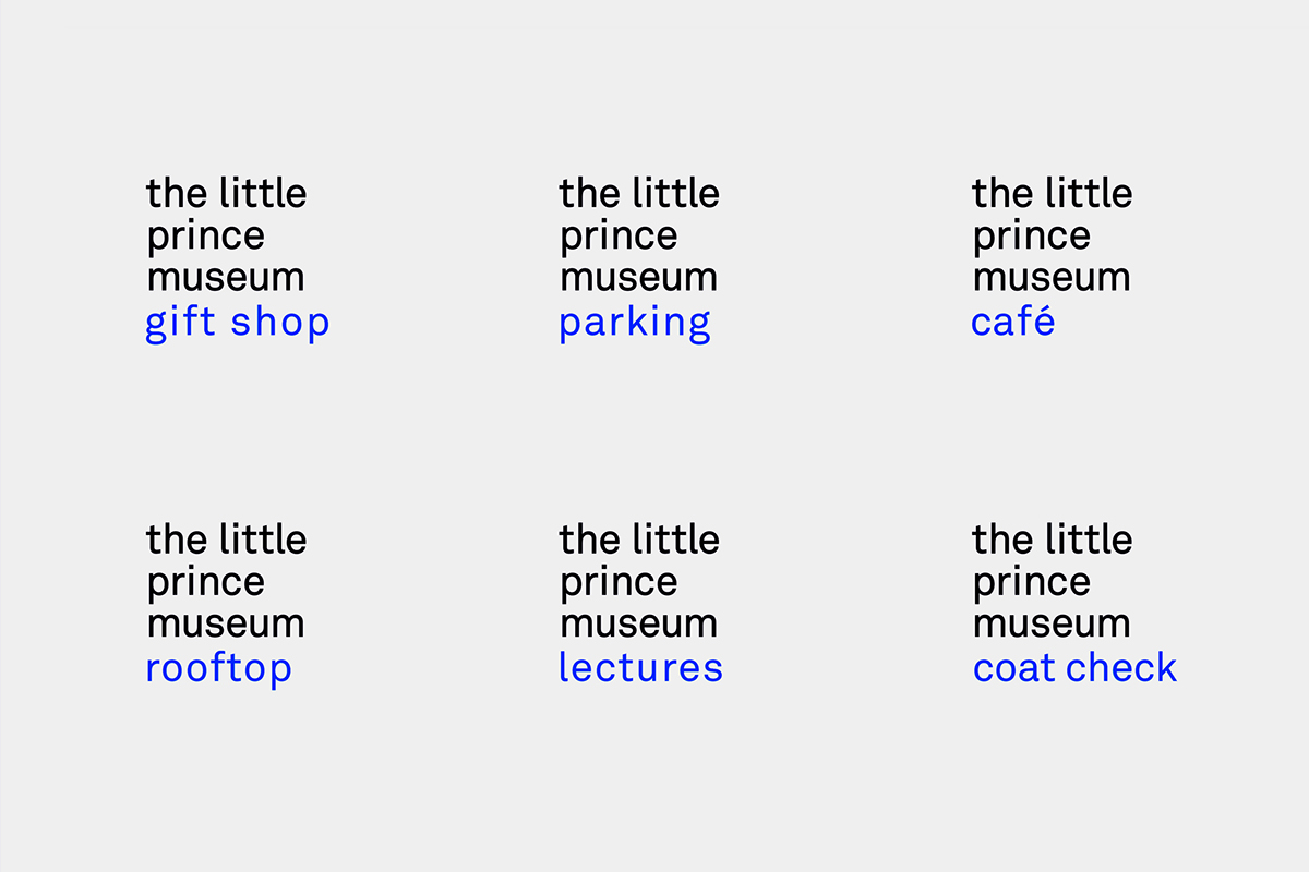 design museum little prince visual identity
