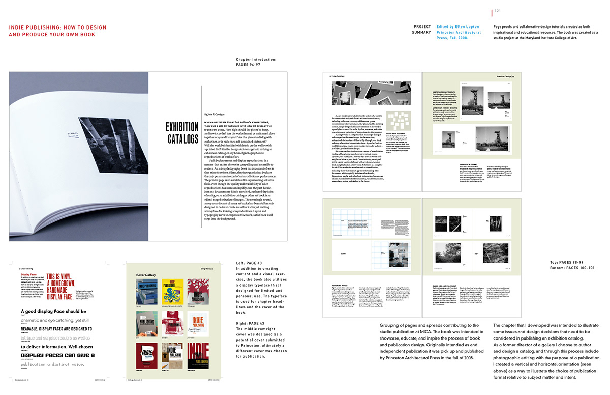 book design Publications sketch book brochure catalog MFA Thesis research newsletter photgraphy