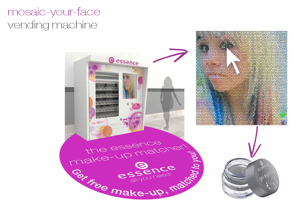 Experiential make-up bus sampling giveaways social media