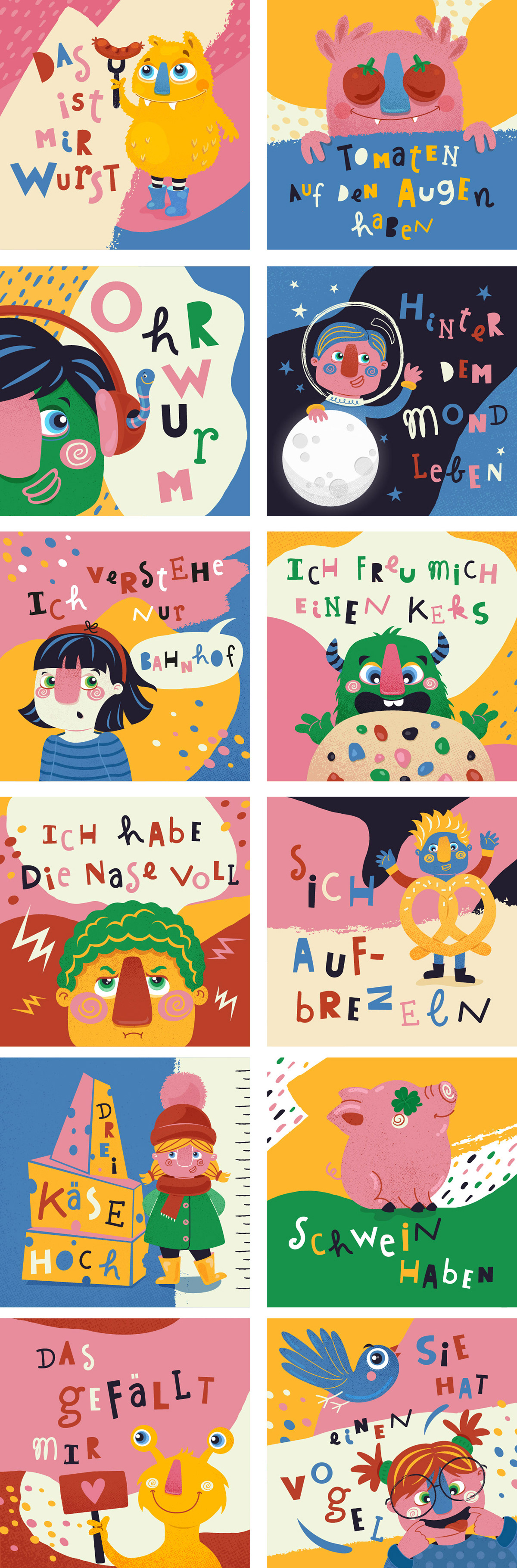 children book design digital editorial ILLUSTRATION  lettering