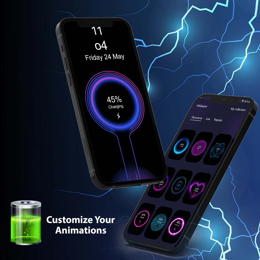 animation  app design application charging animation gif Neon App neon gif ui design UI/UX ux