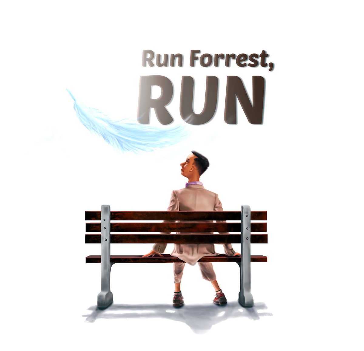 ForrestGump forrestgumpart runforrest digitalart digitalpainting paintingcolor arte art