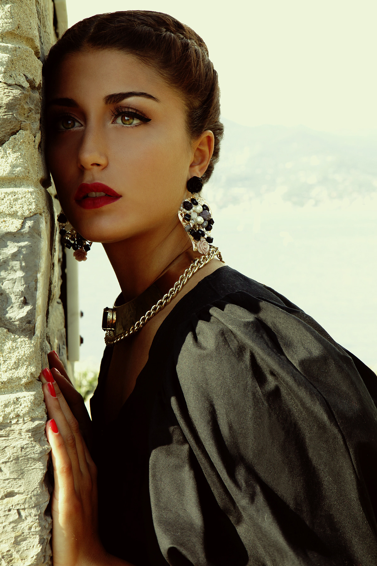 sea Camogli puntachiappa Italy model stylist Make Up Saturday shooting beauty FASHION PROJECT