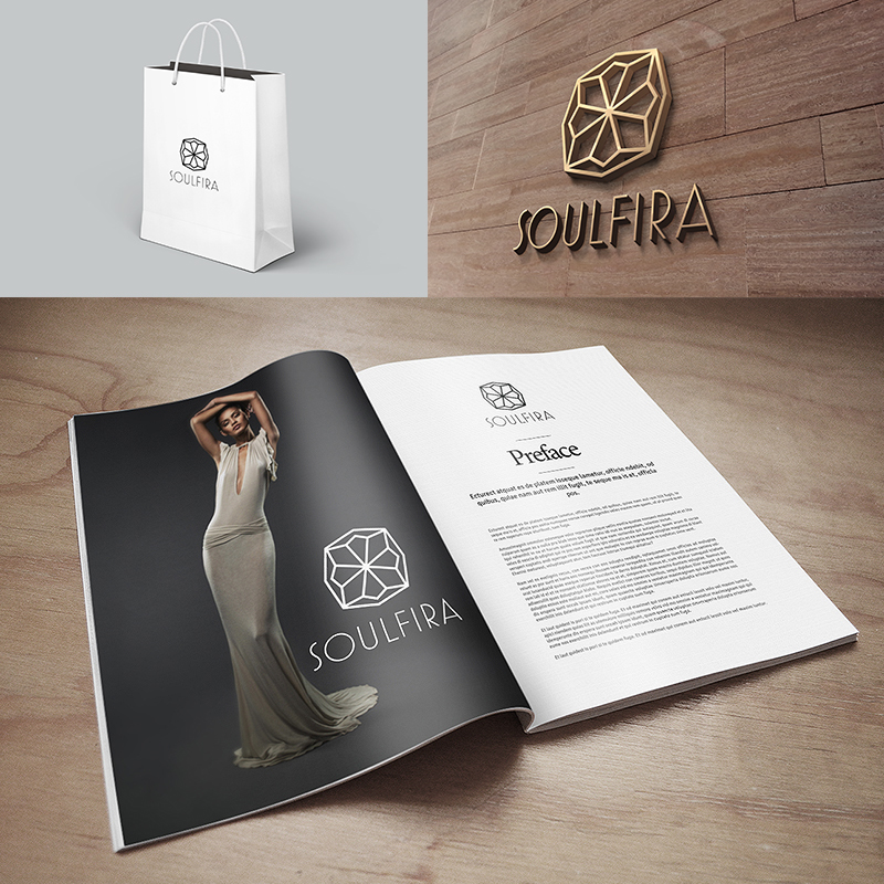logo design soulfira retailing company