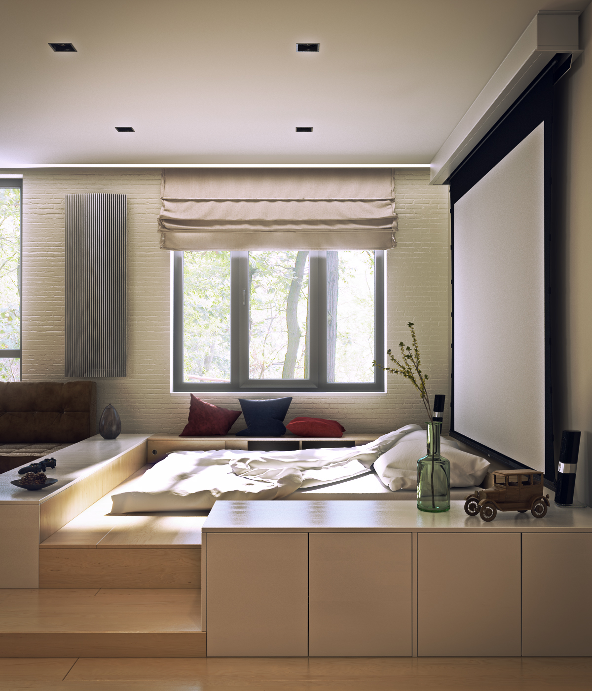 Дизайн интерьер квартира студия минимализм стиль Interior  Design flat studio Minimalism