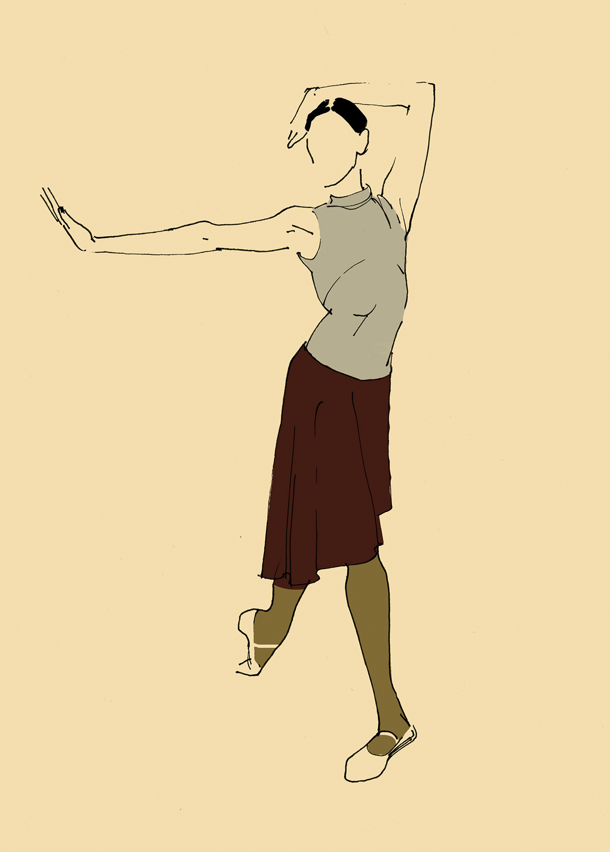 sketch DANCE   ballet