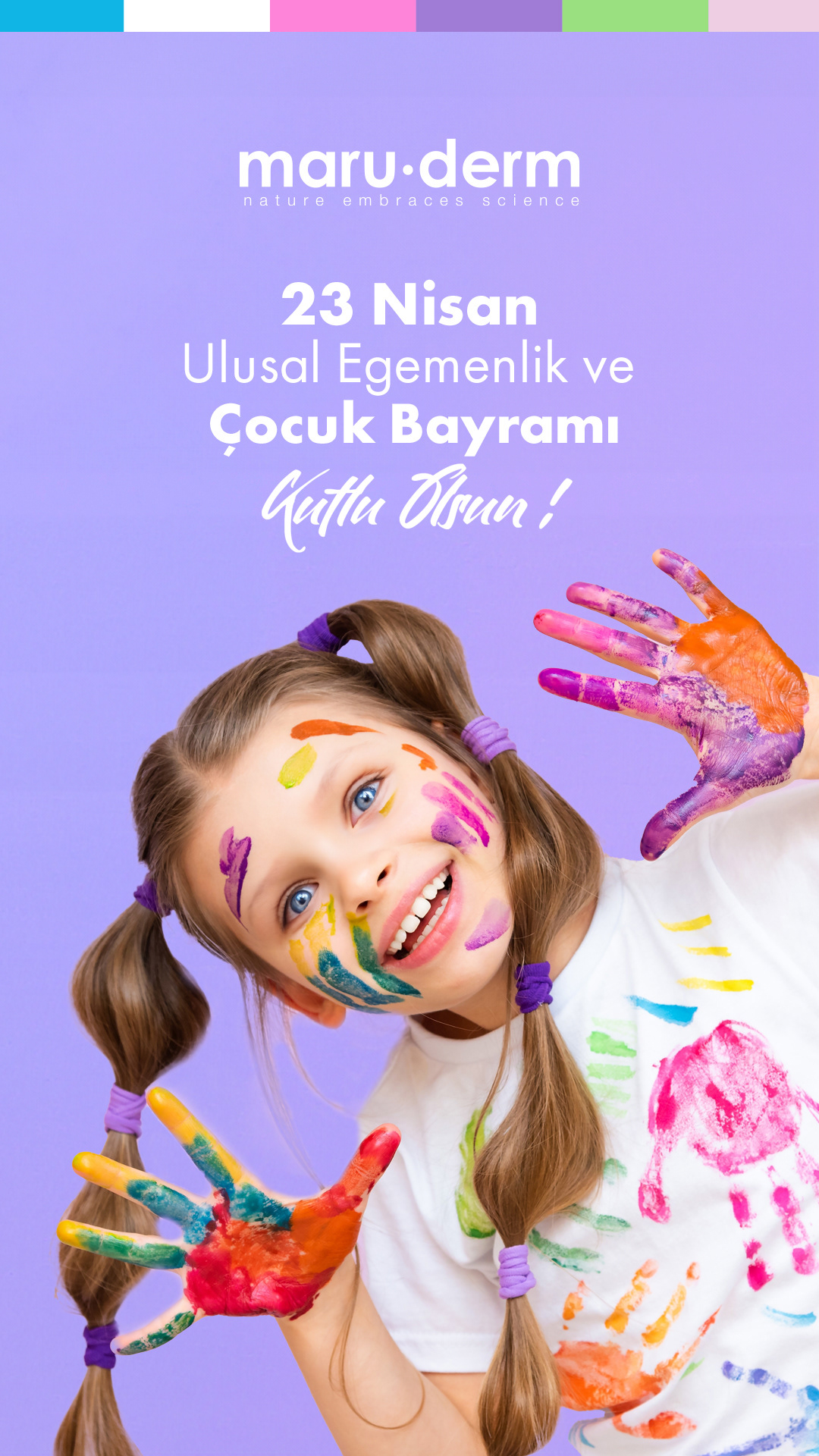 cosmetics beauty 23 april childrens day 23 nisan ulusal egemenlik Çocuk Bayramı typography   Graphic Designer Social media post 23 april children's day