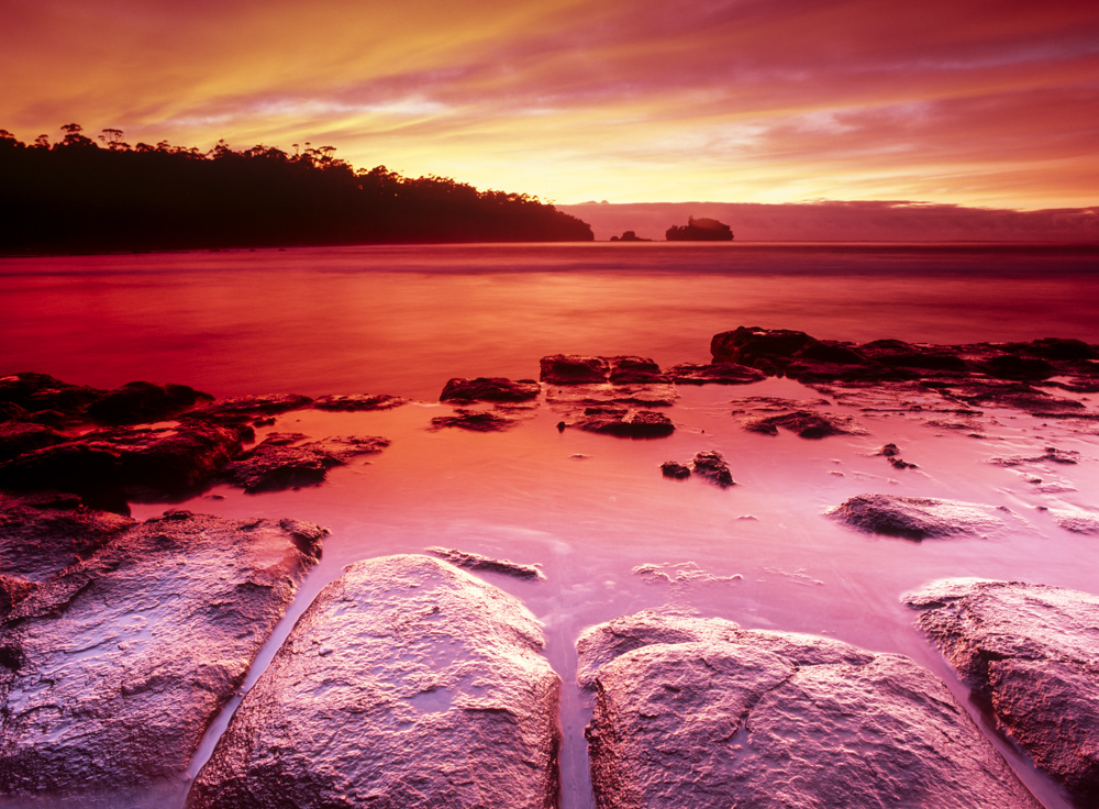 tasmania  australia landscapes  film Velvia fuji Kodak E100D Provia 100F Star trails Sunrise sunset eaglehawk neck Friendly Beaches marrawah Arthur River