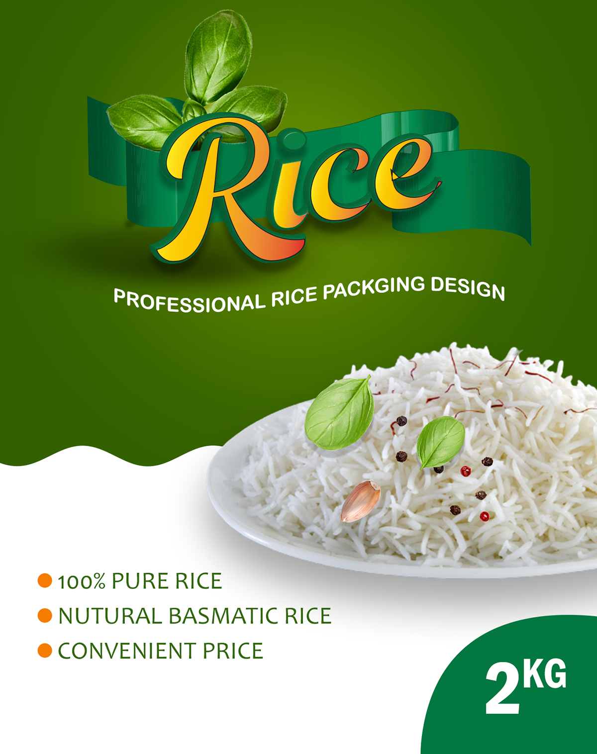 brand identity creative design free Mockup Packaging professional psd Rice template