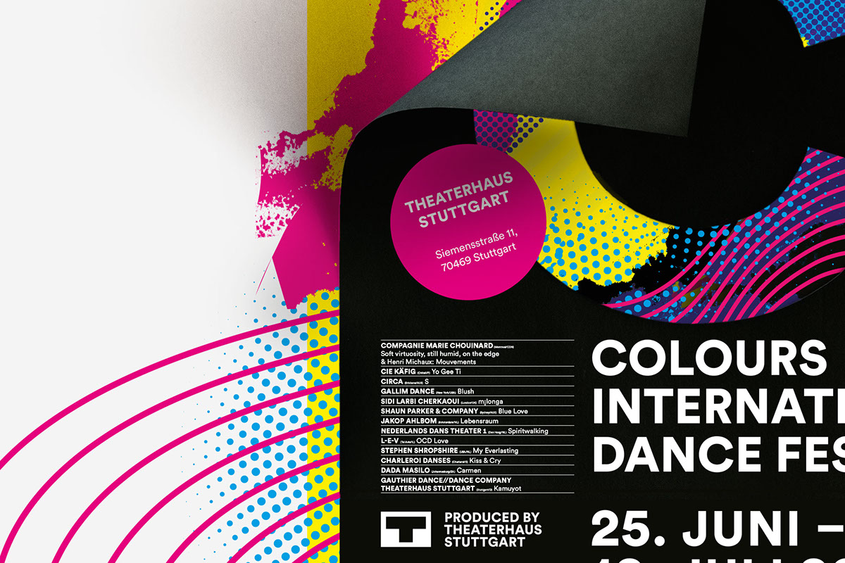 International Dance Fest Постер. Colours International Dance Festival in Stuttgart.