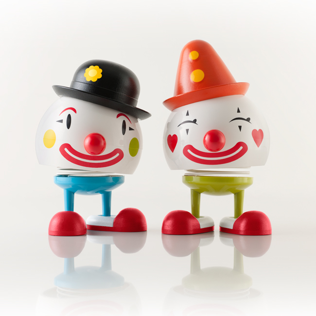 creative product toys figurines clown commercial poster postcard magazine hospital sponsor hoptimist maddocman lars brandt stisen