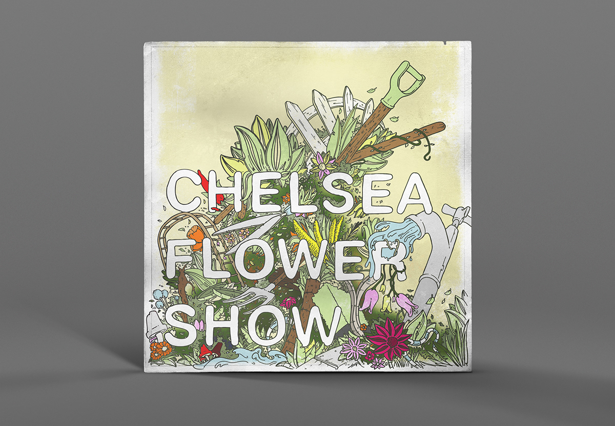 Chelsea flower Show artwork Promotional poster