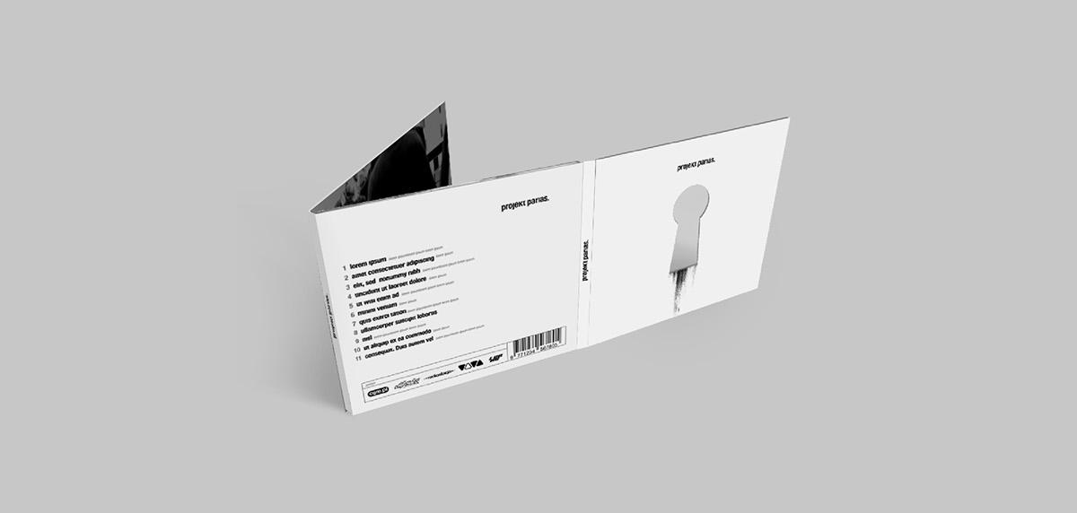 Parias CD cover cover cd black &white