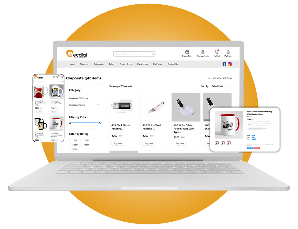 e-commerce online store Platform business Advertising  marketing   Website Design online store builder