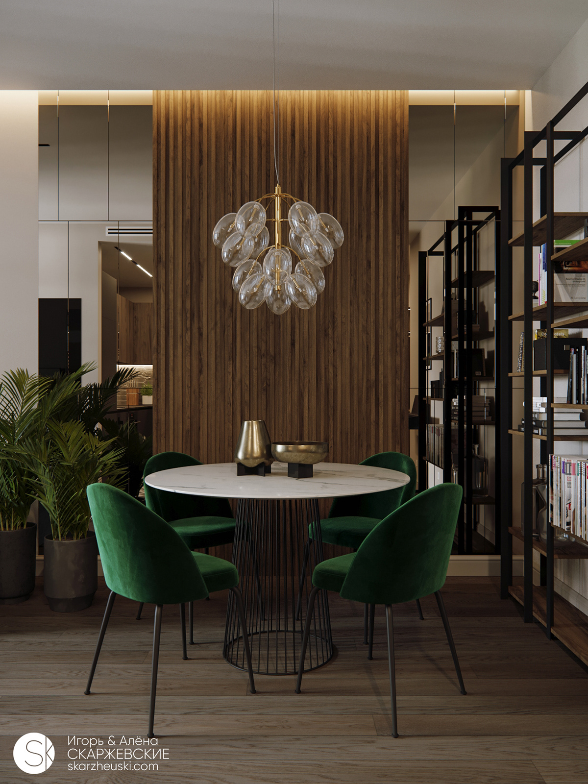design Interior modern eclectic 3ds max corona renderer corona visualisation minsk apartment