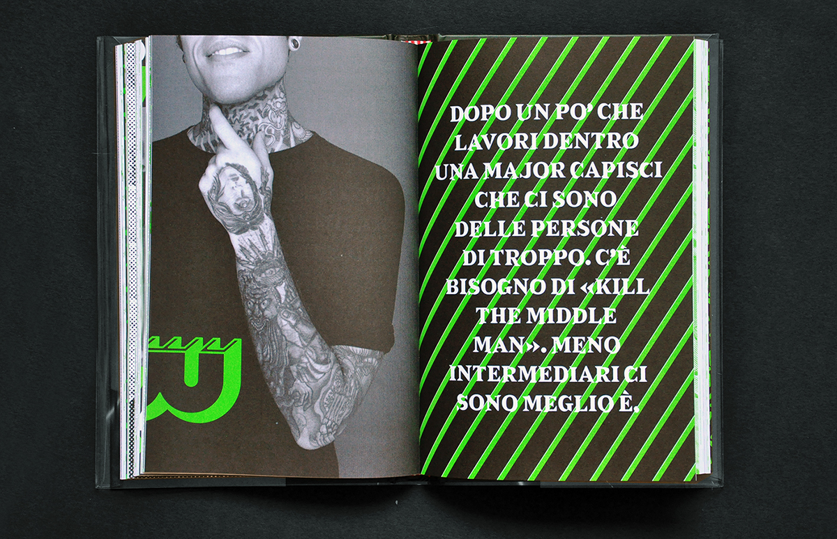 FEDEZ rap rapper book design book cover pino sartorio mondadori sabre ywft pattern spreads F.A.Q. Efanswer