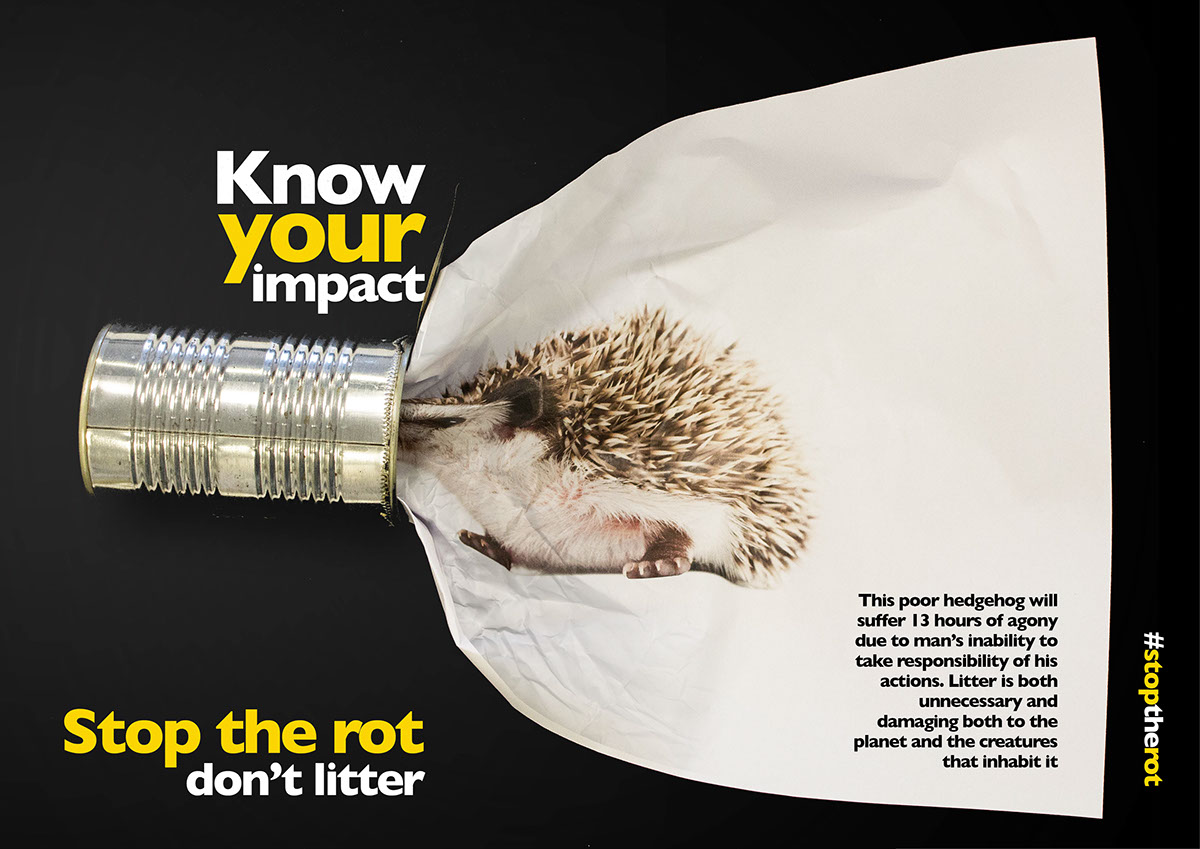 animals littering campaign poster campaign