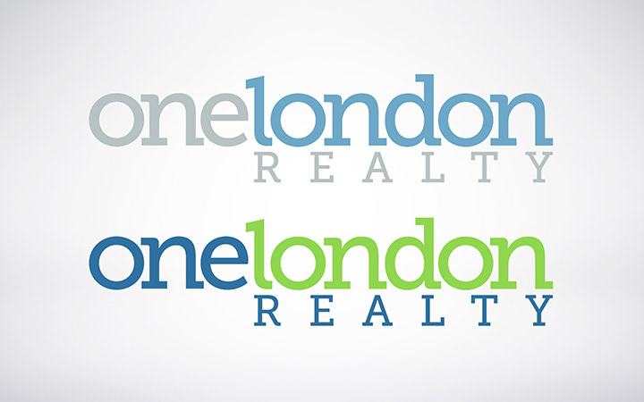 onelondon realty London corporate identity package Business Cards folder Render for sale