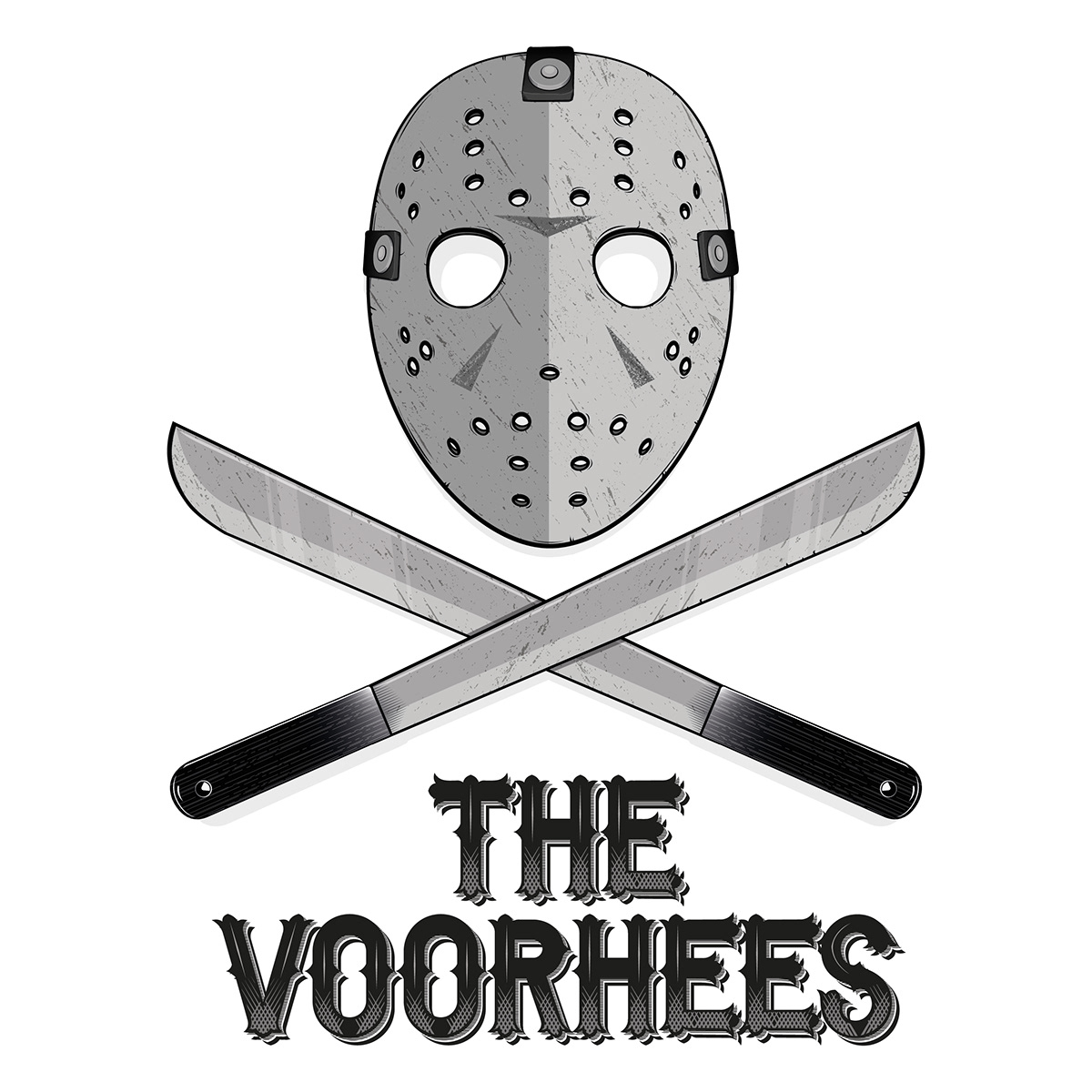 rock jason logo band friday 13th vector black and white knife pirate Movies slasher Jason Voorhees