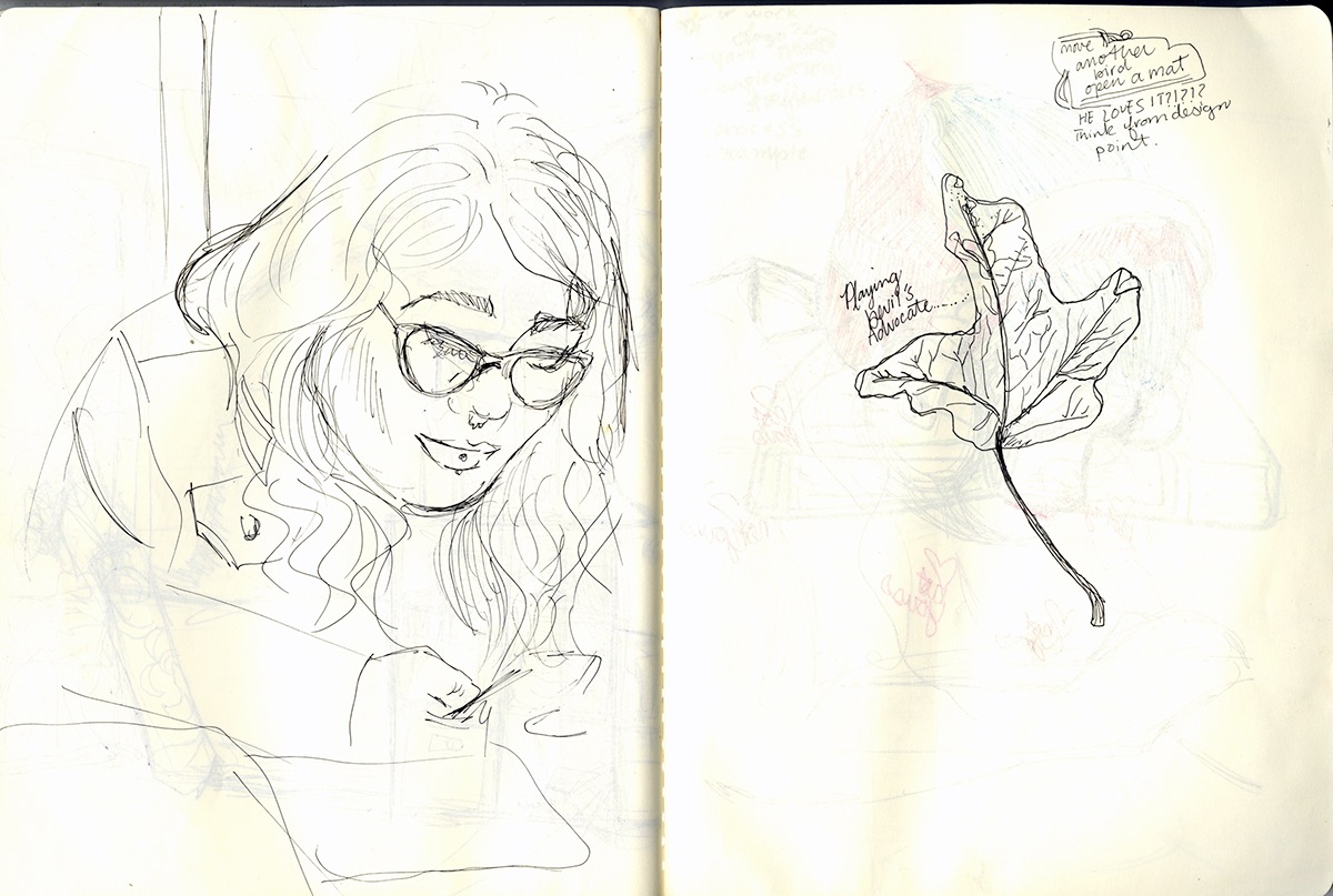 sketchbook life drawing sketches linework ink watercolor graphite scribbly