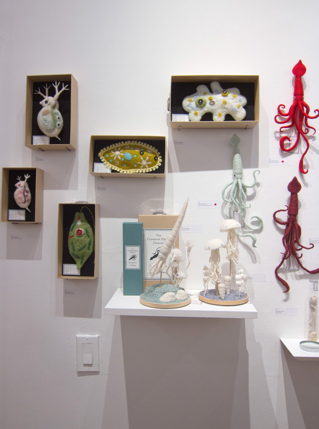 Exhibition  Show needle-felting felt handamade art craft soft sculpture