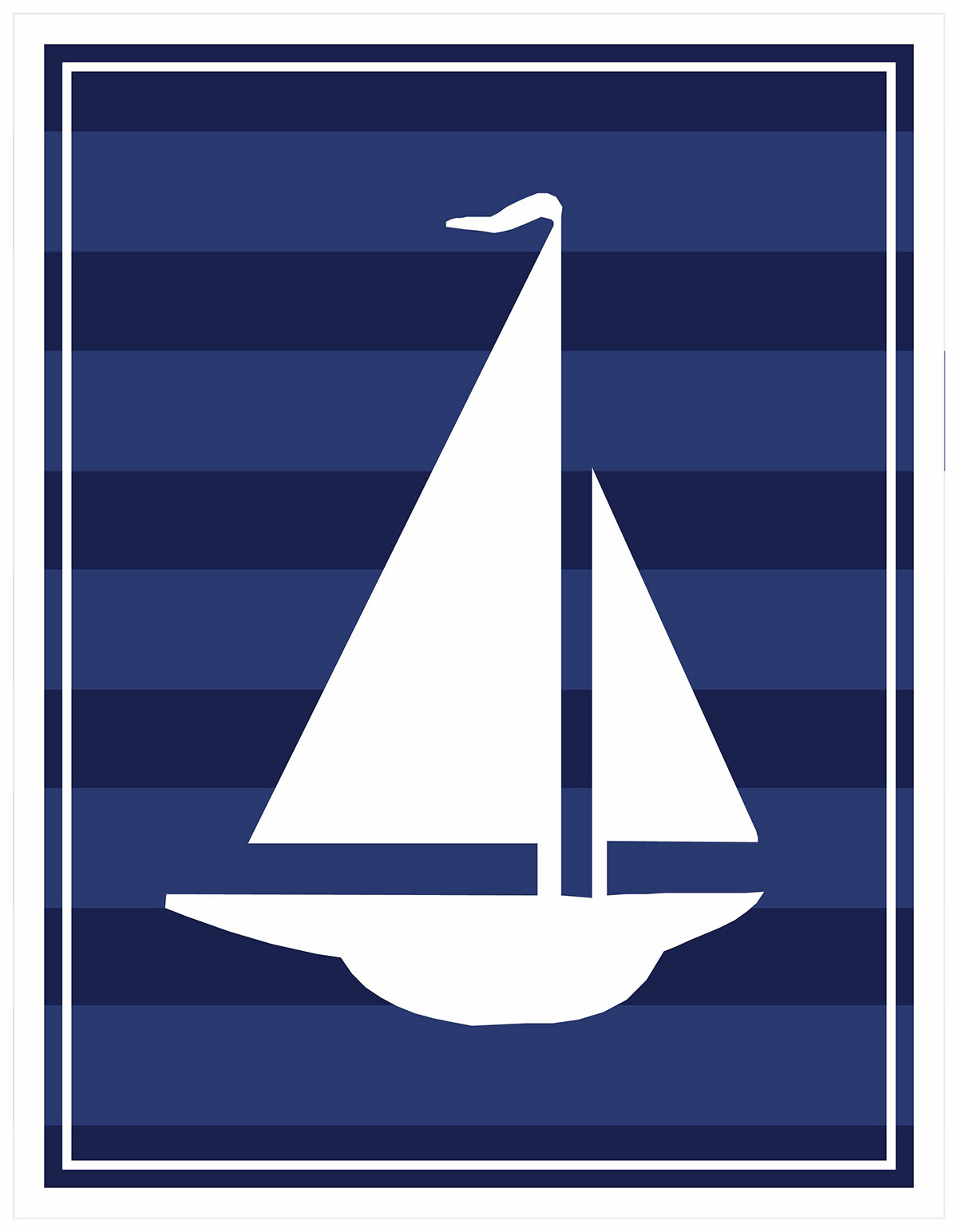 Baby Shower nautical theme Sailor sailboat invitations