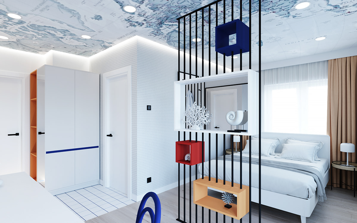 hotel room Boutique Hotel architecture interior design  3ds max corona Render visualization 3D archviz