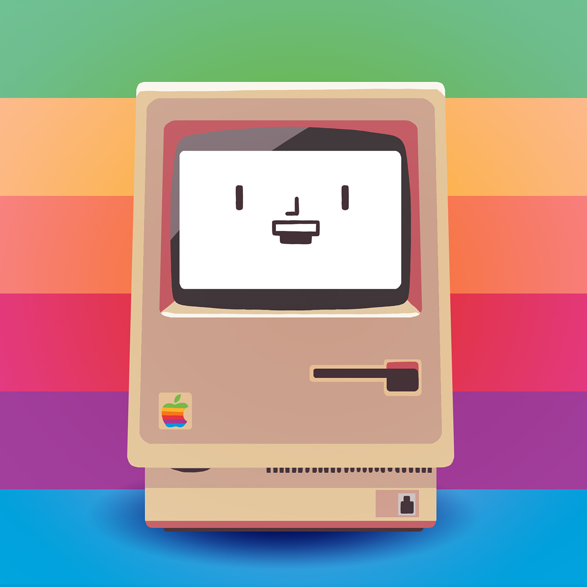 apple mac Macintosh Happy Mac Steve Jobs