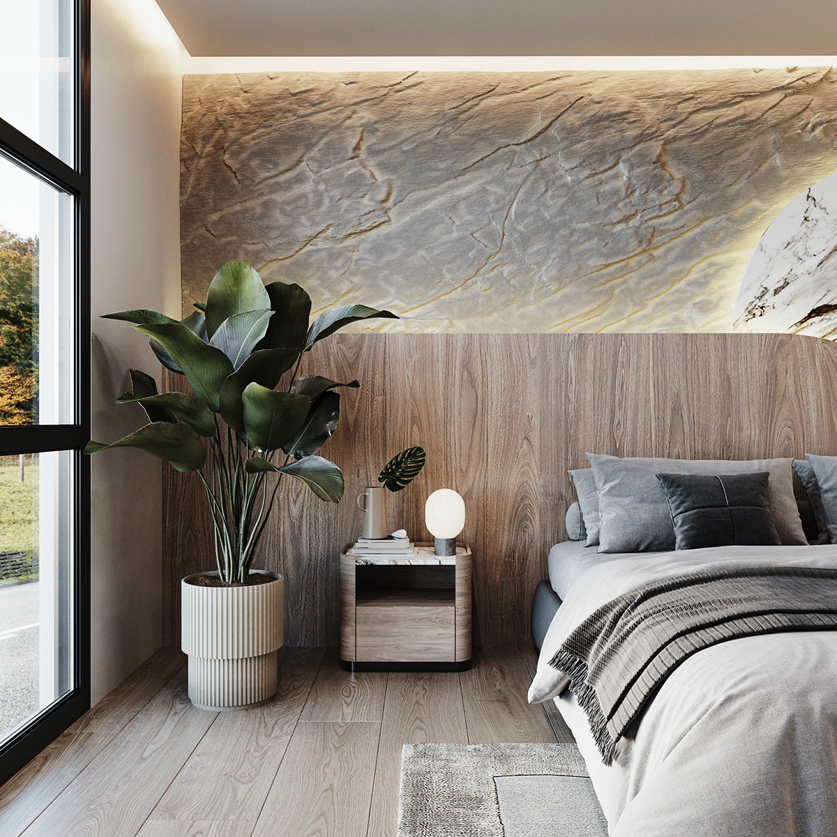 corona render  3ds max Render interior design  archviz architecture animation  diseño interior rendering bedroom
