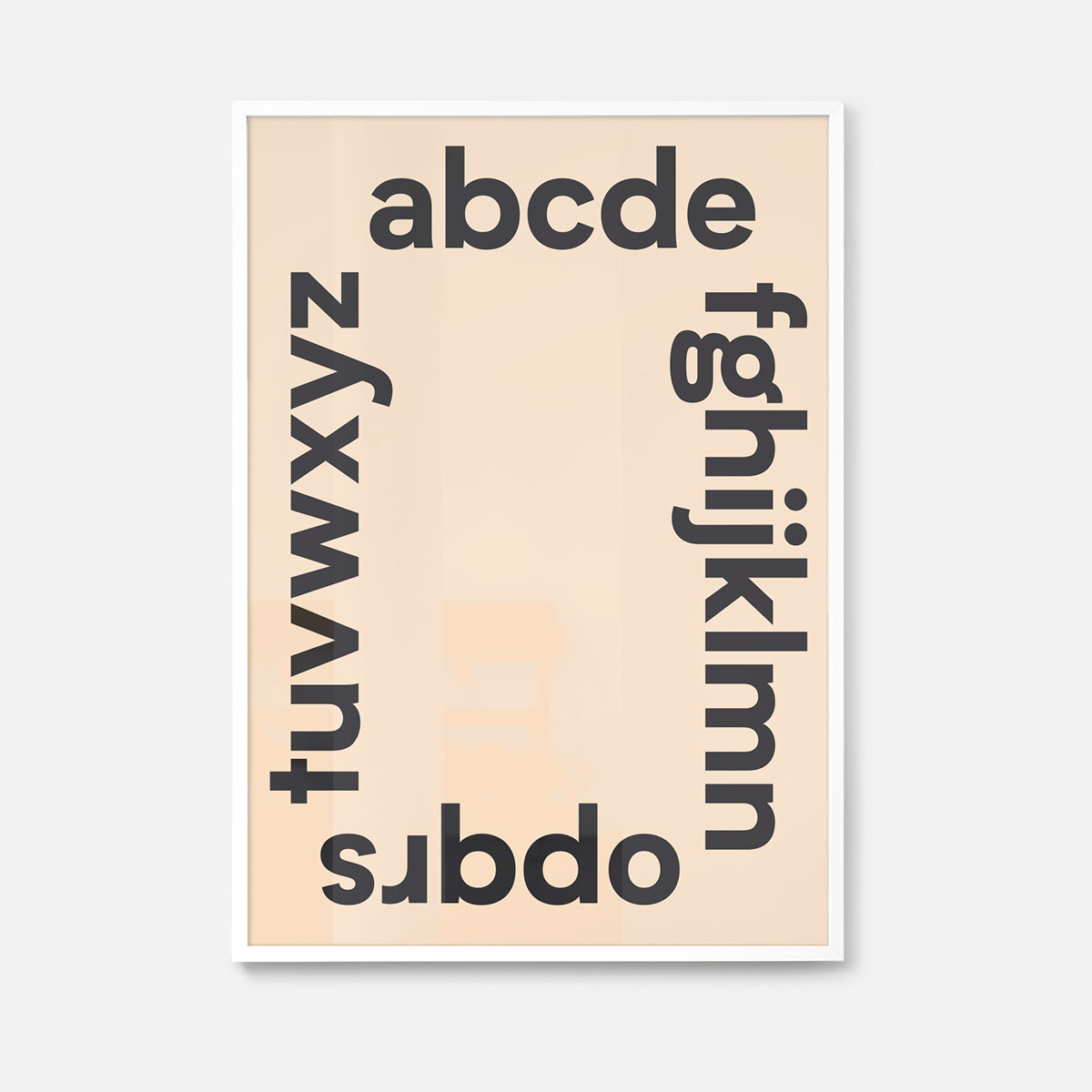 alphabet typographic