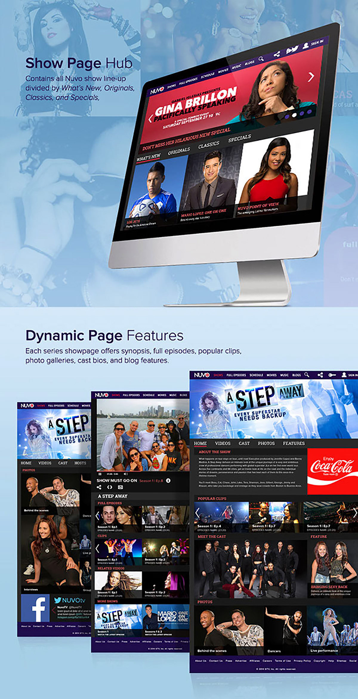 Website mobile Responsive Entertainment marketing   Cable television