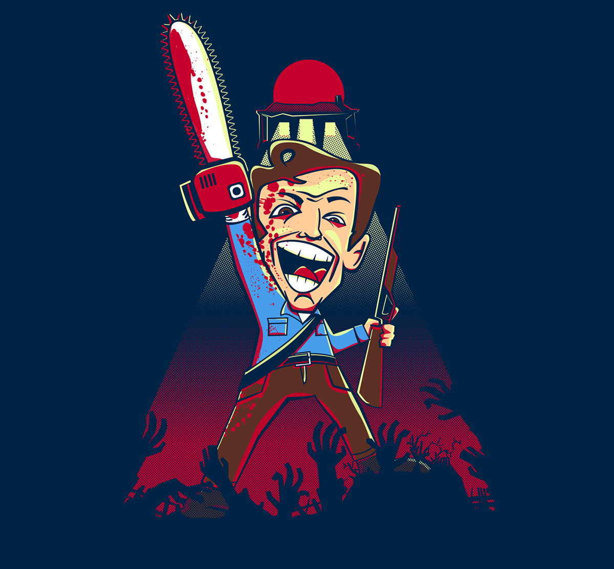 ash evil dead zombie Boomstick Army of Darkness chibi