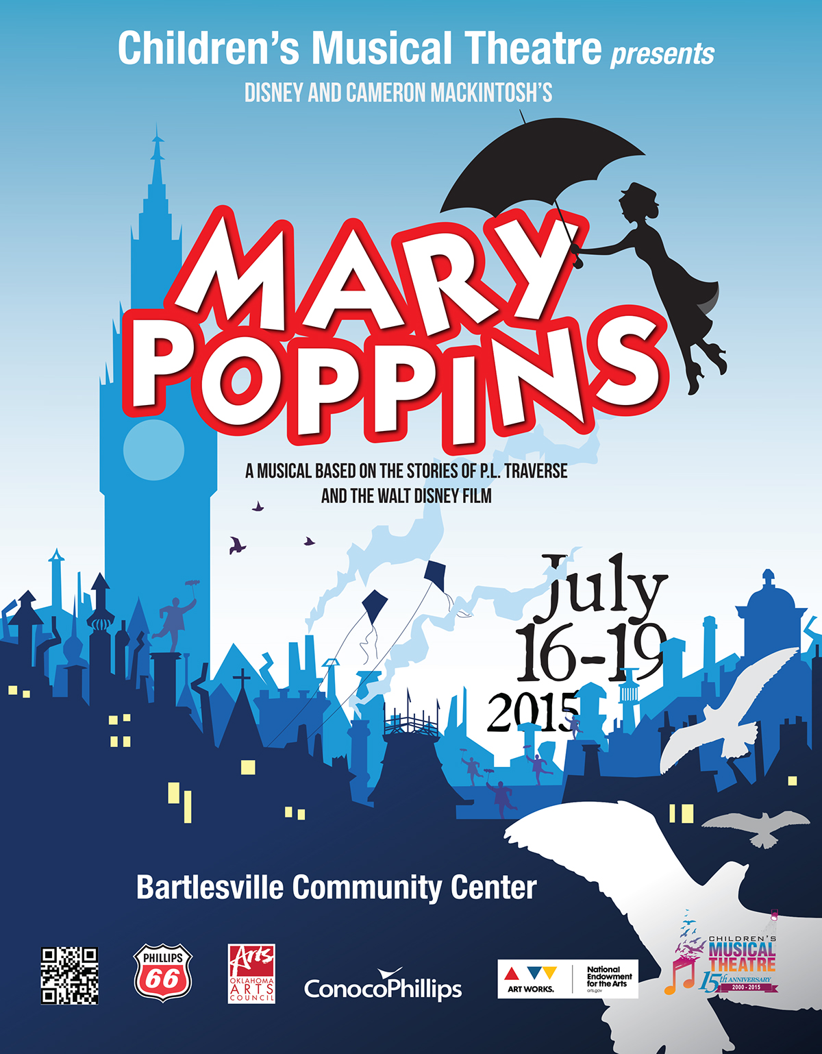 mary poppins Mary Poppins Bartlesville nestalna lidija bell lidija bell CMT play playbill play bill poster