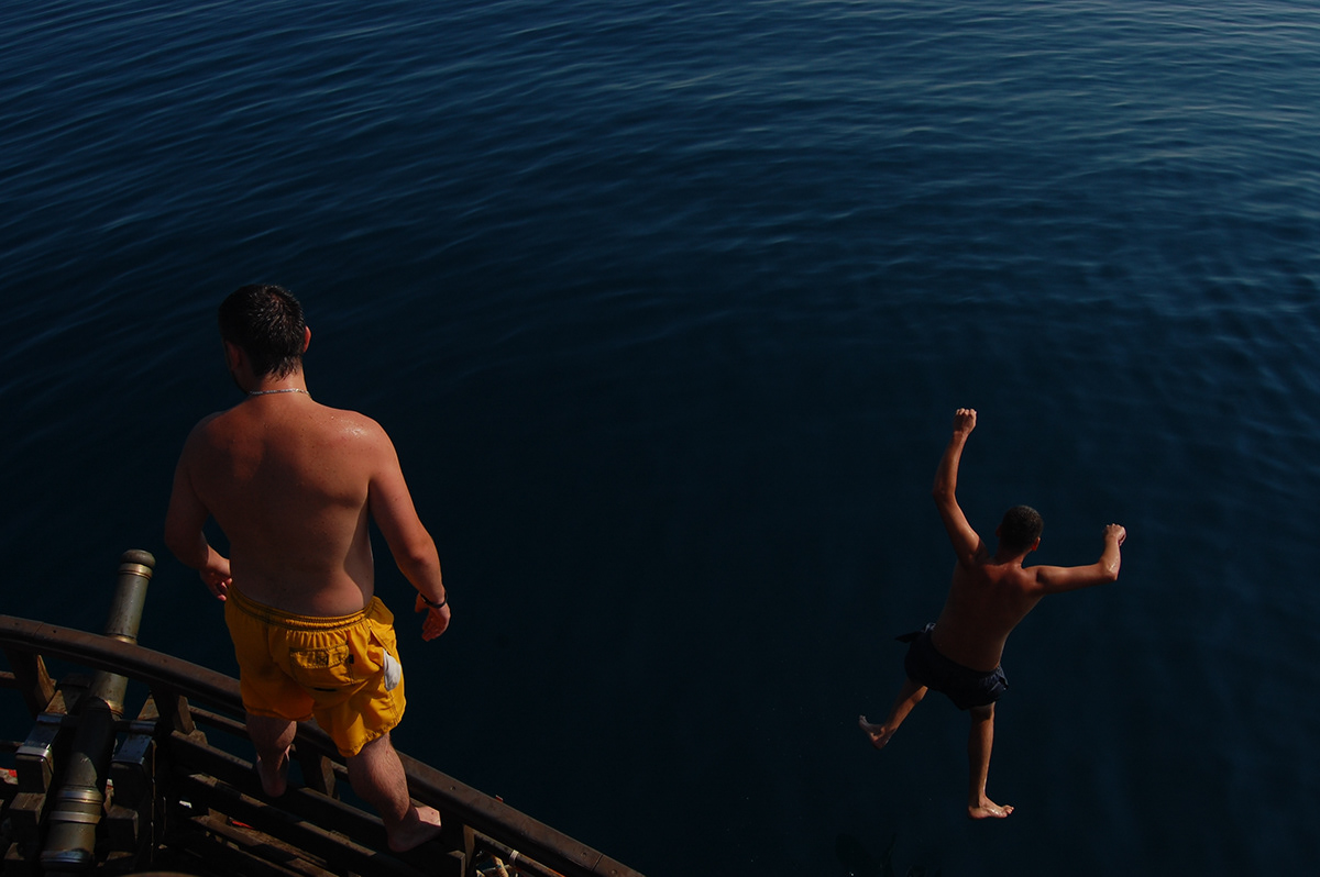 ivan iliev  Summer  dolphins sea Greece