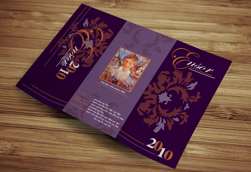 Ensor design folder leaflet