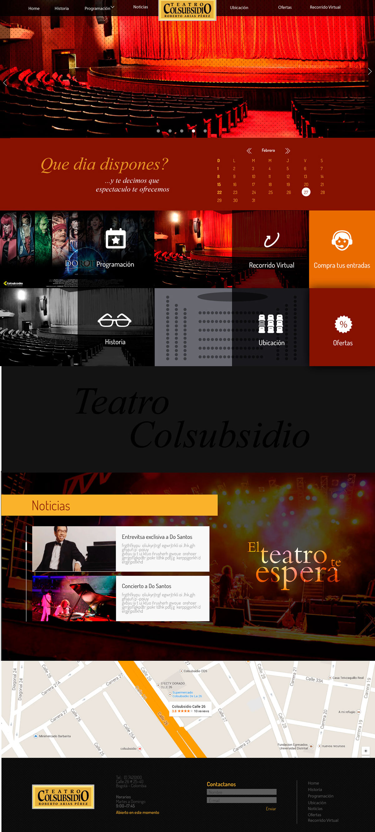 Colsubsidio  Diseño web responsive UI/UX user interface Web Design  Website UX design Web design Graphic Designer