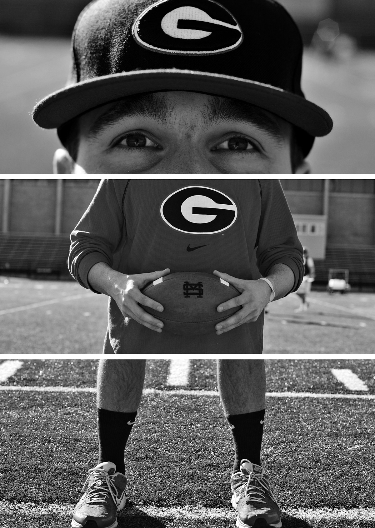potrait portraits 3 Part Portraits Triptych Rishi Bandopadhay Nikon D3000 50mm black and white black White D.o.F. sports arts woodworking clay track field lacrosse baseball