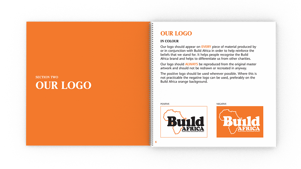 Build Africa brand guidelines guidelines identity Style Guide visual assets logo