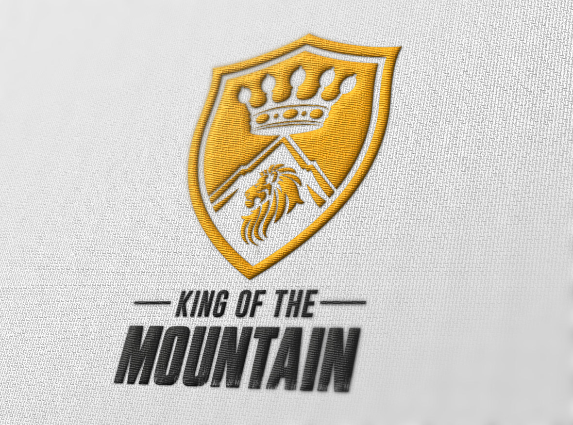 logo lion king moutain crown
