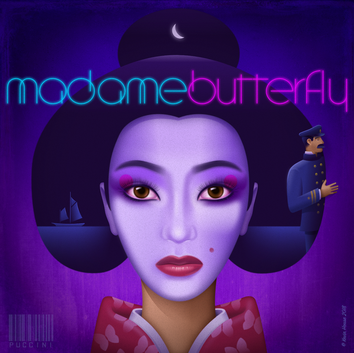 Theatre Madame Butterfly affinity designer portrait play